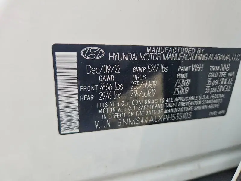 2023 HYUNDAI SANTA FE LIMITED  