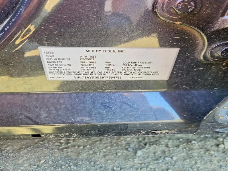 2026 TESLA MODEL Y   
