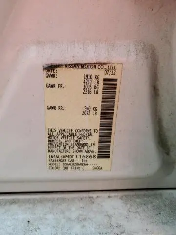 2013 NISSAN ALTIMA 2.5  