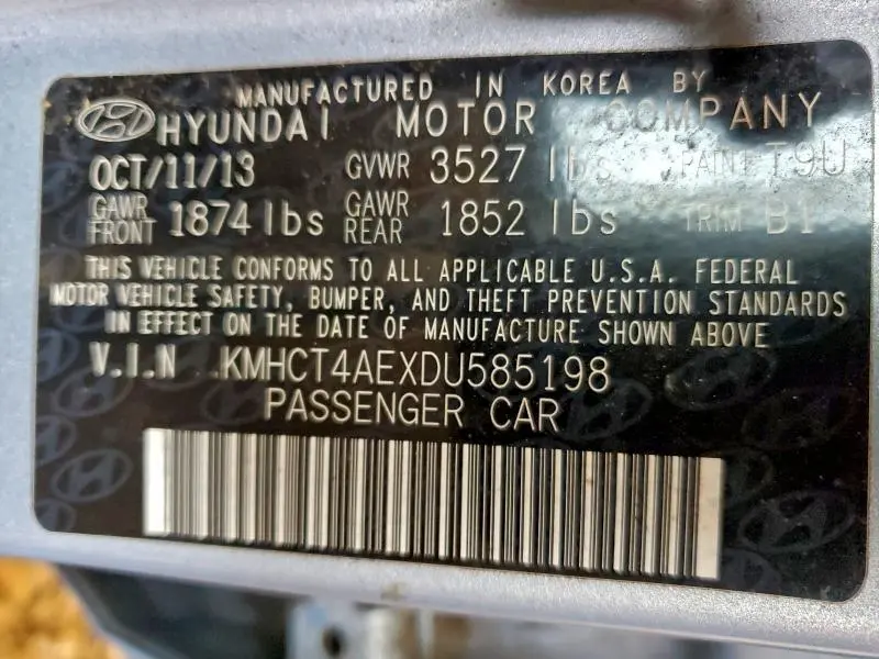 2013 HYUNDAI ACCENT GLS  