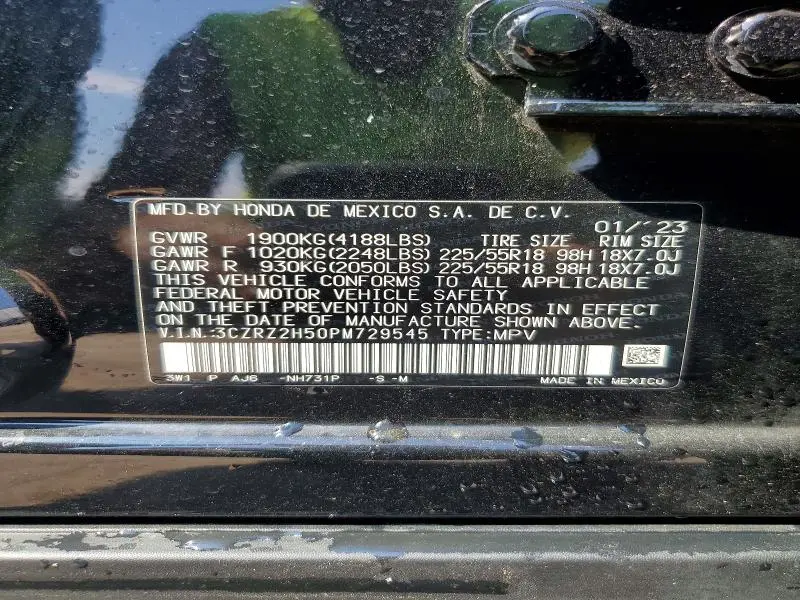 2023 HONDA HR-V SPORT  