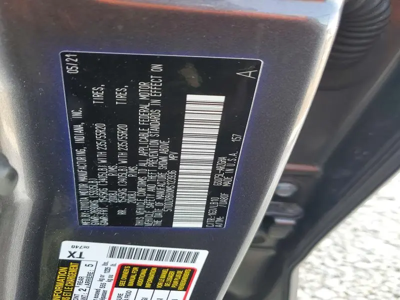 2021 TOYOTA HIGHLANDER LIMITED  