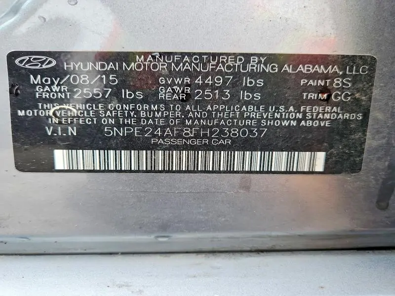 2015 HYUNDAI SONATA SE  