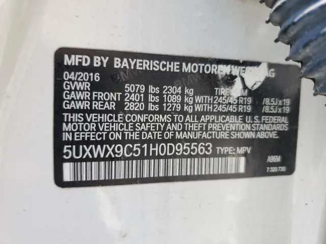 2017 BMW X3 XDRIVE28I  