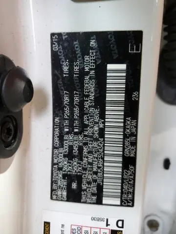 2015 TOYOTA 4RUNNER SR5/SR5 PREMIUM  