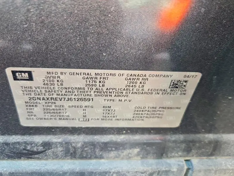 2018 CHEVROLET EQUINOX LS  