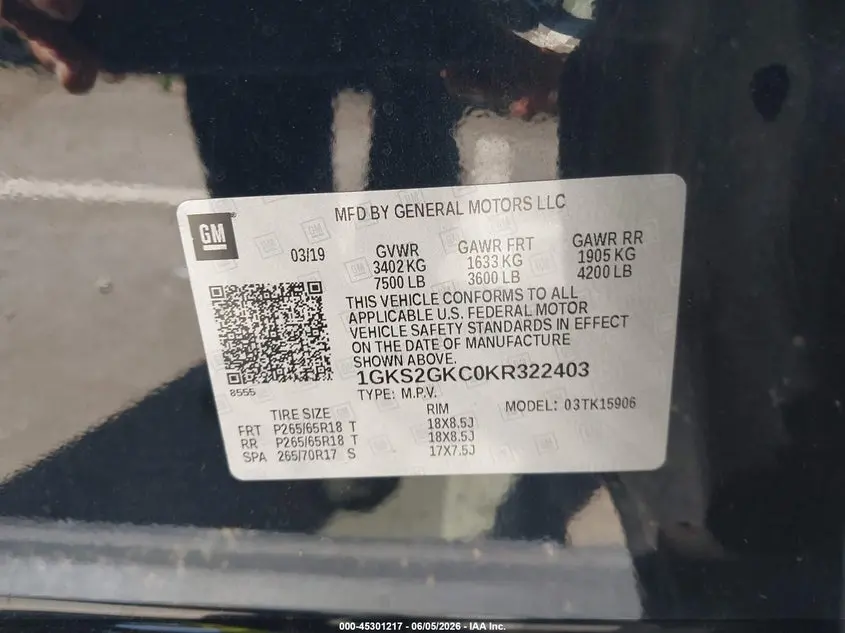 2019 GMC YUKON XL SLT