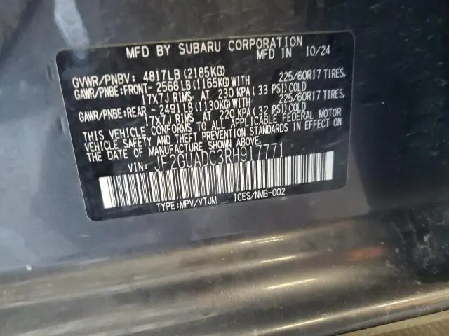 2024 SUBARU CROSSTREK PREMIUM  