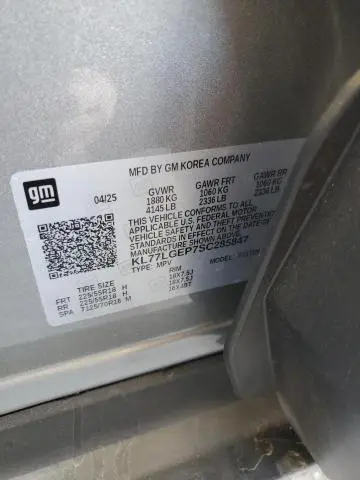 2025 CHEVROLET TRAX 1RS  