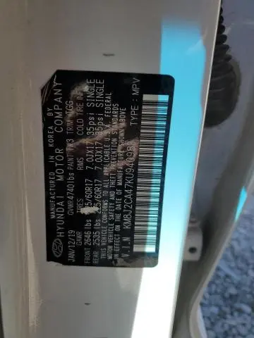 2019 HYUNDAI TUCSON SE