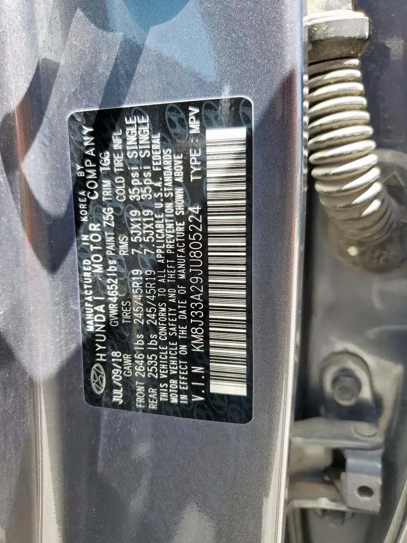 2018 HYUNDAI TUCSON VALUE  