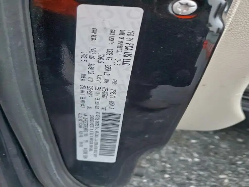 2016 DODGE GRAND CARAVAN SXT  