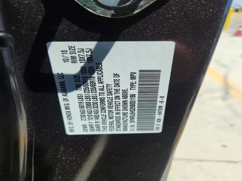 2019 HONDA ODYSSEY EX  