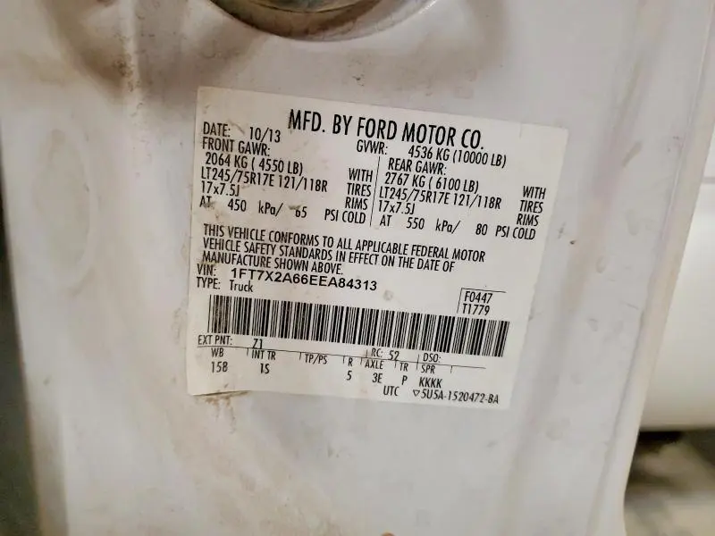 2014 FORD F250 SUPER DUTY  