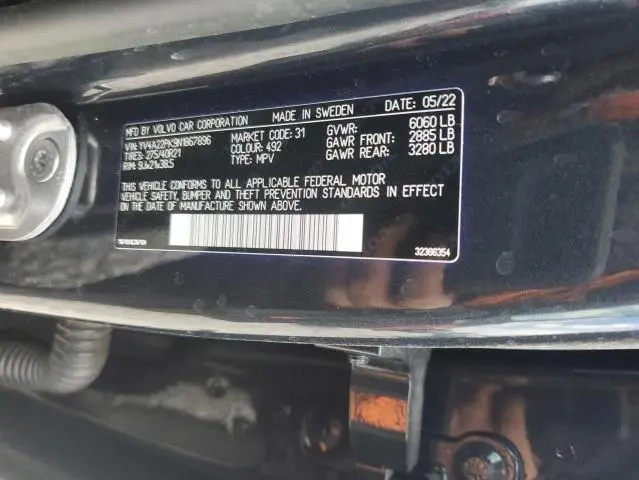 2022 VOLVO XC90 T6 MOMENTUM  