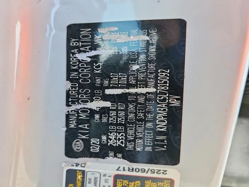 2020 KIA SPORTAGE LX  