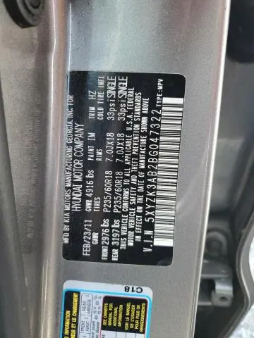 2011 HYUNDAI SANTA FE LIMITED
