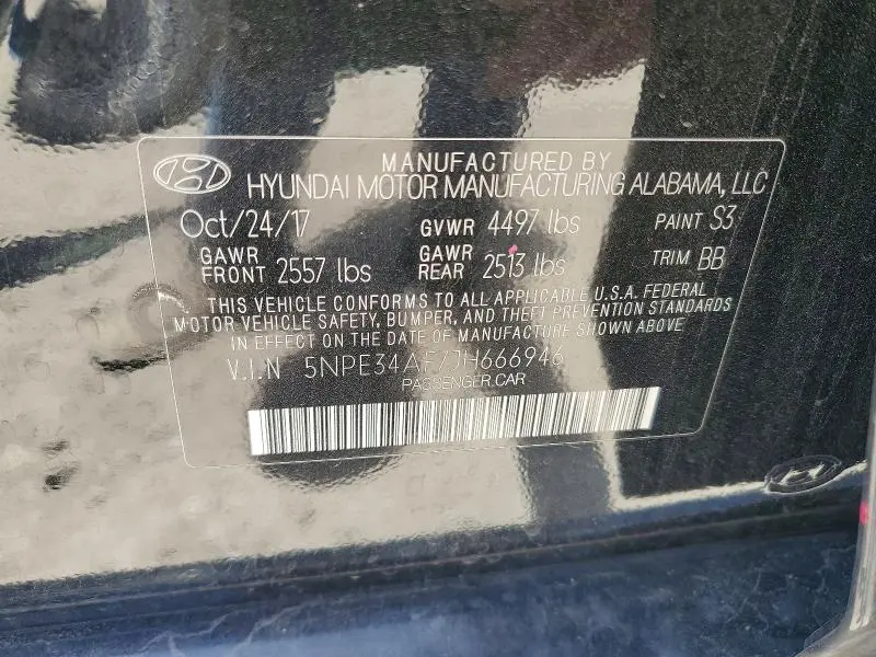 2018 HYUNDAI SONATA SEL  