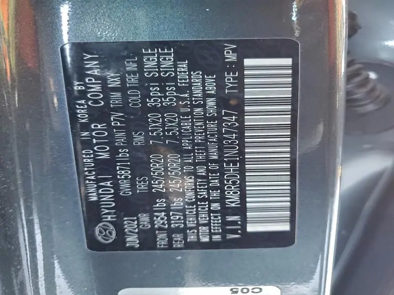 2022 HYUNDAI PALISADE LIMITED  