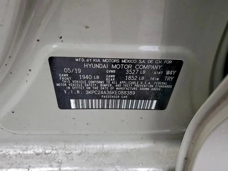 2019 HYUNDAI ACCENT SE  