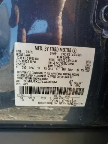 2020 LINCOLN AVIATOR RESERVE  