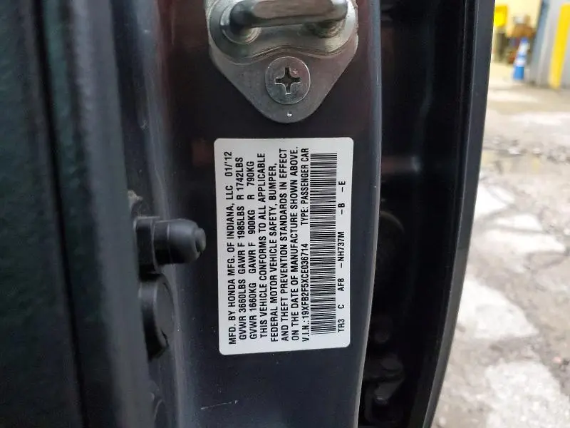 2012 HONDA CIVIC LX  