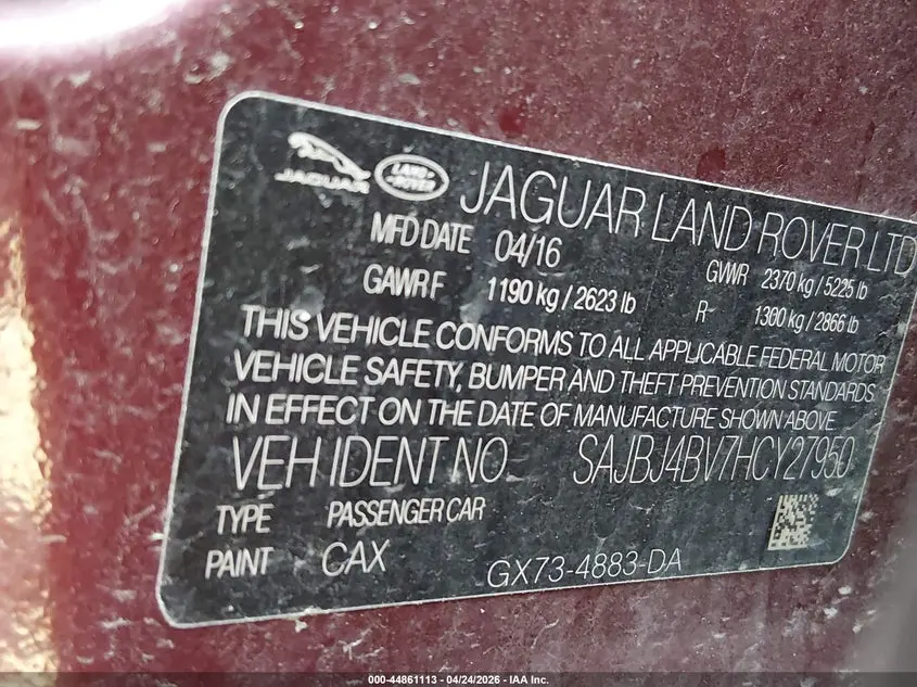 2017 JAGUAR XF 35T PREMIUM
