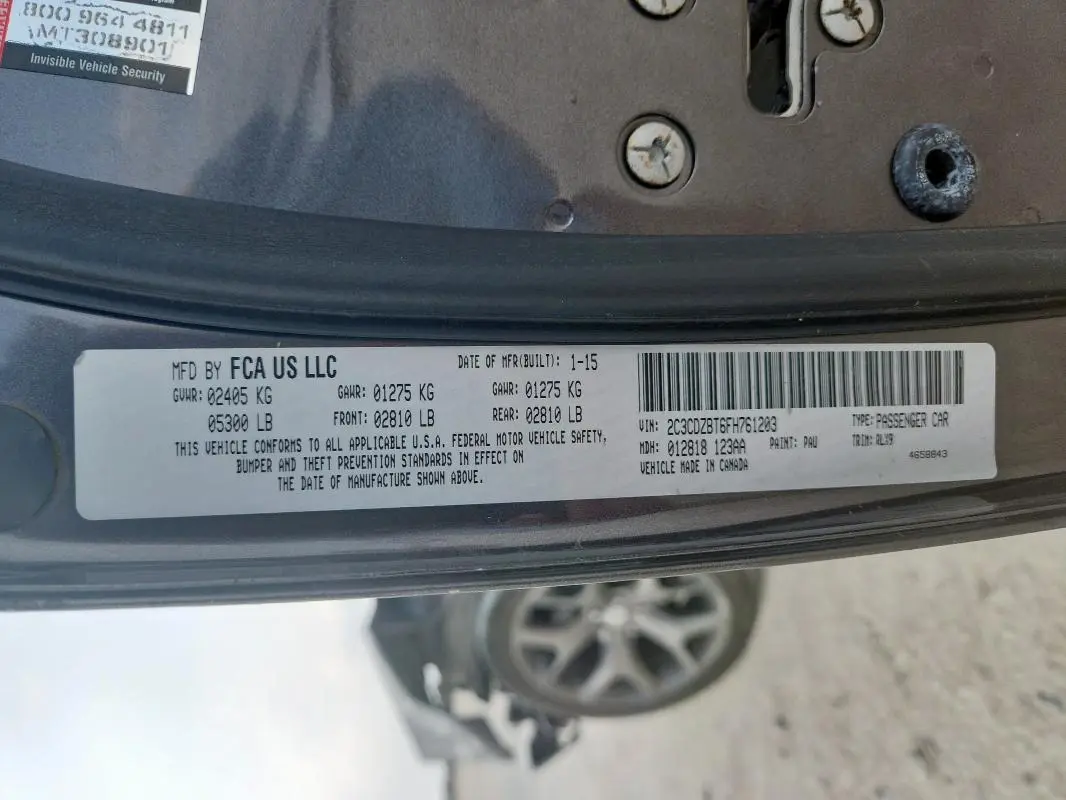 2015 DODGE CHALLENGER SXT PLUS  