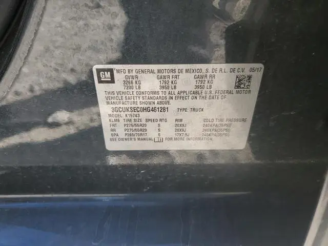 2017 CHEVROLET SILVERADO K1500 LTZ  