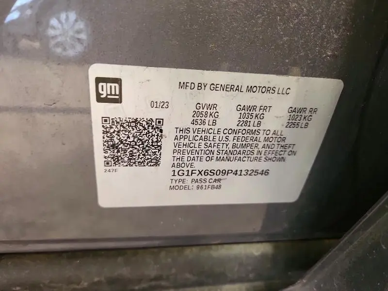 2023 CHEVROLET BOLT EV 2LT  