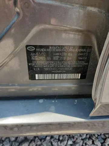 2013 HYUNDAI SONATA GLS  