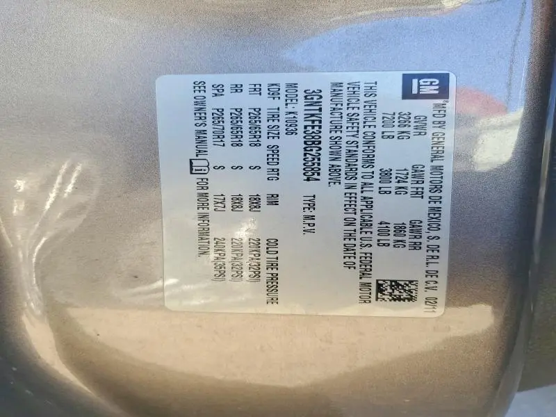 2011 CHEVROLET AVALANCHE LT  