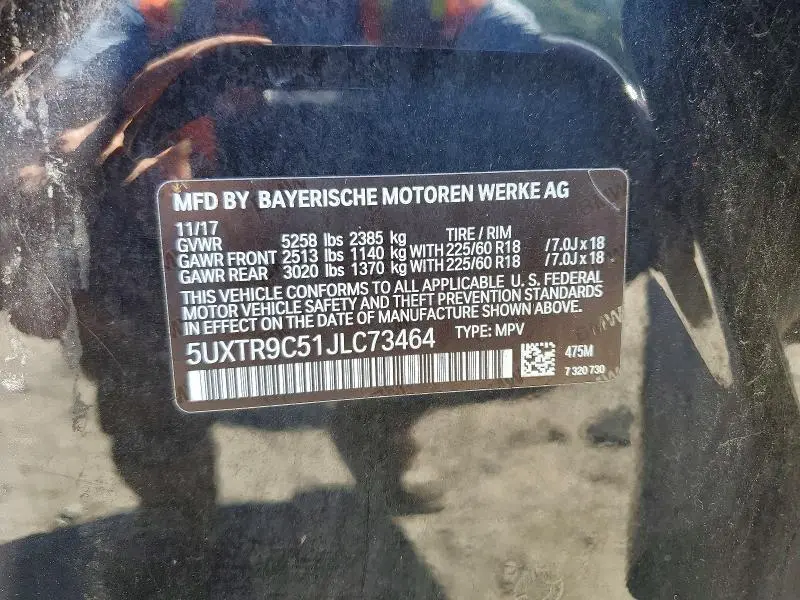2018 BMW X3 XDRIVE30I  