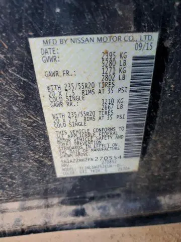 2015 NISSAN MURANO S  