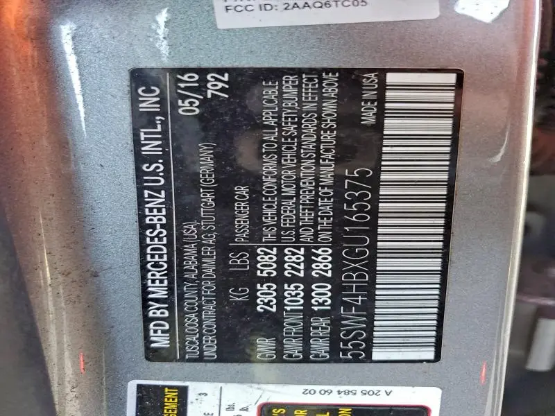 2016 MERCEDES-BENZ C 350E  