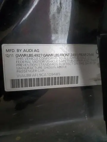 2012 AUDI A4 PREMIUM  