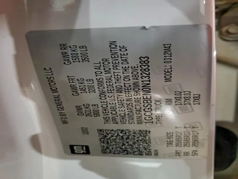 2022 CHEVROLET COLORADO   