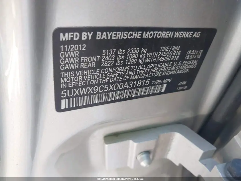 2013 BMW X3 XDRIVE28I
