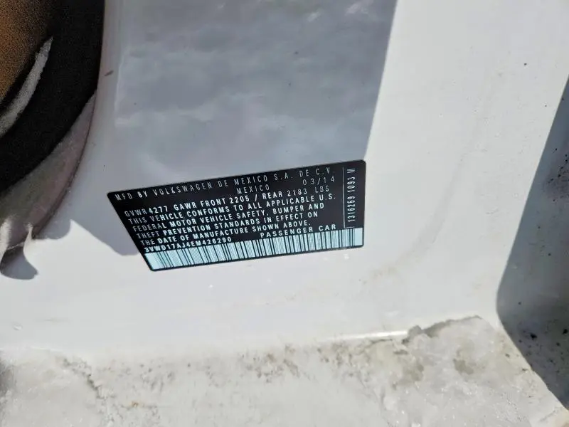 2014 VOLKSWAGEN JETTA SE  