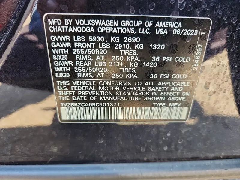 2024 VOLKSWAGEN ATLAS SEL  