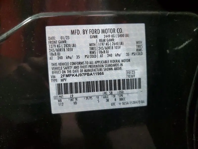 2023 FORD EDGE SEL  