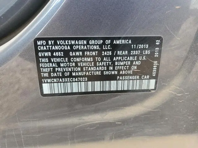 2014 VOLKSWAGEN PASSAT SEL  