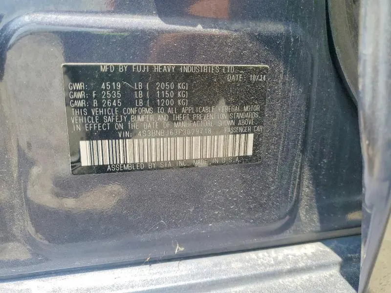 2015 SUBARU LEGACY 2.5I LIMITED  