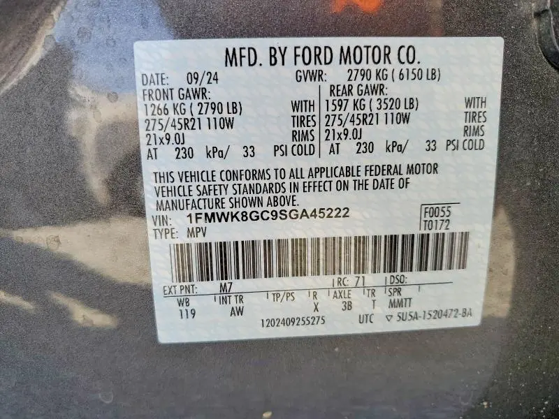 2025 FORD EXPLORER ST  