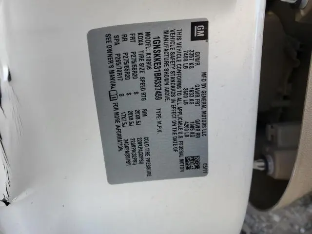 2011 CHEVROLET SUBURBAN K1500 LTZ  