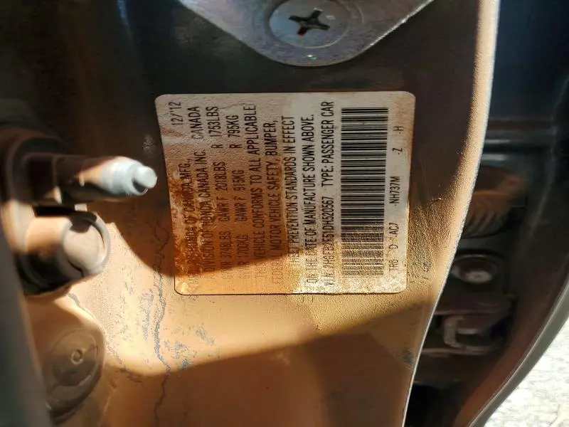 2013 HONDA CIVIC LX  