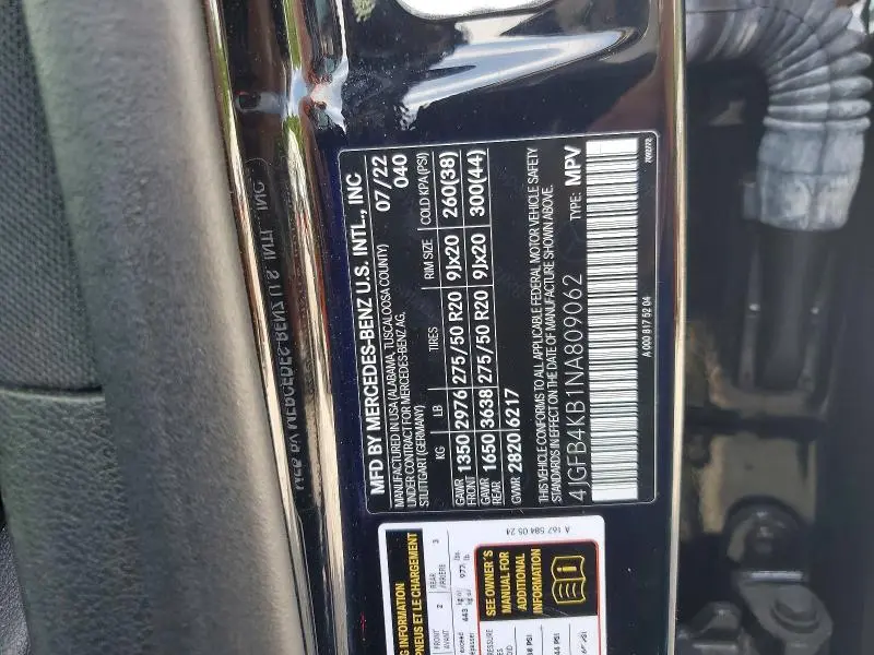2022 MERCEDES-BENZ GLE 350 4MATIC  