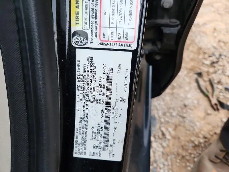2013 FORD FIESTA S  