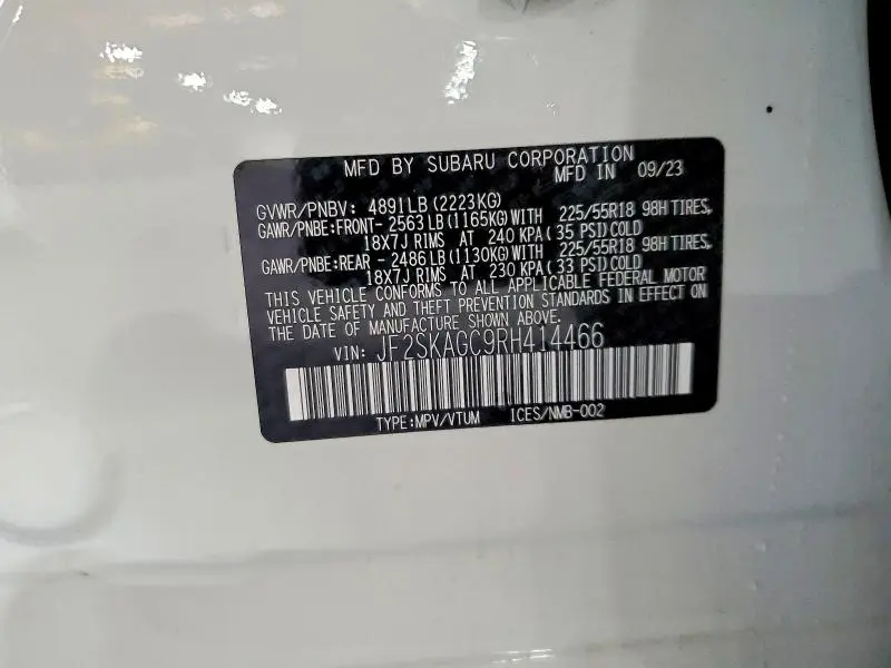 2024 SUBARU FORESTER SPORT  