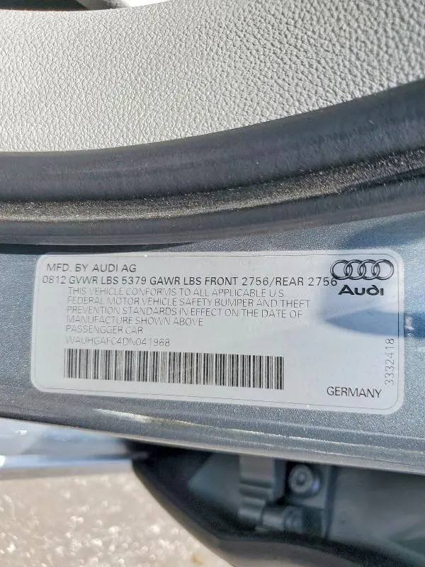 2013 AUDI A6 PRESTIGE  